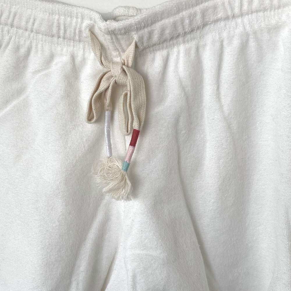 Wildfox Candy Stripe Miami Women’s Shorts Terry Cotton Vanilla Size Medium - Picture 3 of 10